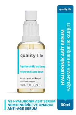 Quality Life Hyaluronik Asit Cilt Serumu Yaşlanma Ve Kırışıklık Karşıtı Nemlendirici Yenileyici Cilt Serumu