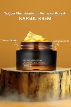 Pastelya Kapsül Yüz Krem – Cilt Aydınlatıcı, Vitamin C Yoğun Nemlendirici Ve Leke Karşıtı Yüz Krem