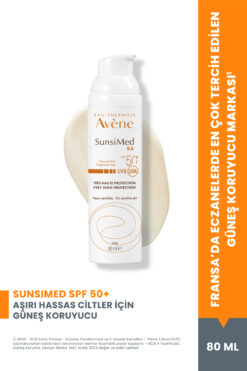 Avene Sunsimed KA SPF 50+ Aşırı Hassas Ciltler için Yüksek Korumalı Güneş Kremi 80 ml