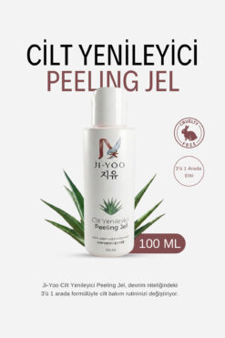 Jİ YOO Cilt Yenileyici Peeling Jel 50 ml | Chlorella & Agave Özlü 3'ü 1 Arada Sıkılaştırıcı Bakım