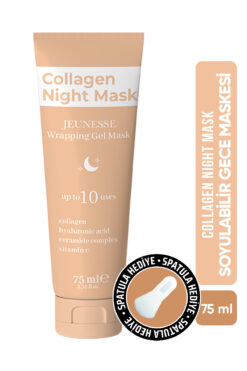 Jeunesse Soyulabilir Kolajen Gece Yüz Maskesi, Collagen Night Cam Cilt Görümü Porselen Cilt Maskesi 75 ml