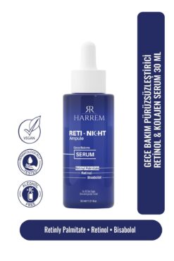 Harrem Retinol & Kolajen Serum Yaşlanma Karşıtı Dolgunlaştırıcı Reti-night 30 ml