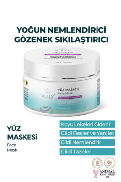 VULLY Gözenek Sıkılaştırıcı Ve Yoğun Nemlendirici Yüz Maskesi 150 Ml (nıacınamıde - Panthenol)