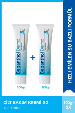 Bepanthol Cilt Bakım Kremi 100 gr 2li Paket L Tüm Cilt Tiplerine Uygun, - El ve Günlük Yüz Bakım, Vücut Bakım