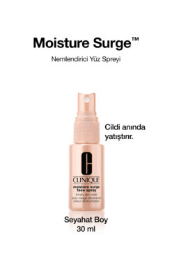 Clinique Moisture Surge™ Face Spray - Nemlendirici Yüz Spreyi 30ml | Yağsız Formül, Aloe Suyu