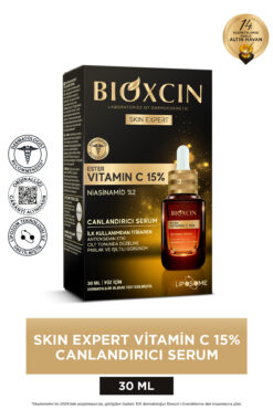 Bioxcin Skin Expert Vitamin C 15% Canlandırıcı Serum 30 ml - Ester C Niasinamid (B3 vitamini)