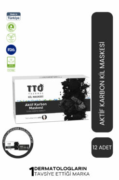 TTO THERMAL Aktif Karbon Maskesi Siyah Nokta Karşıtı