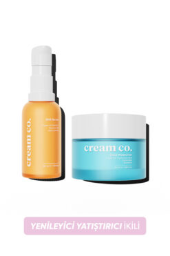 Cream Co. Yenileyici Leke & Akne Karşıtı Pürüzsüzleştirici Yatıştırıcı Onarıcı Nemlendirici İkili