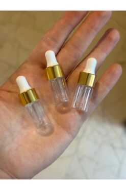 aysequlce 3LÜ MİNİ serum şişesi boş şişe seyahat boy 3 ml damlatma mini damlatma