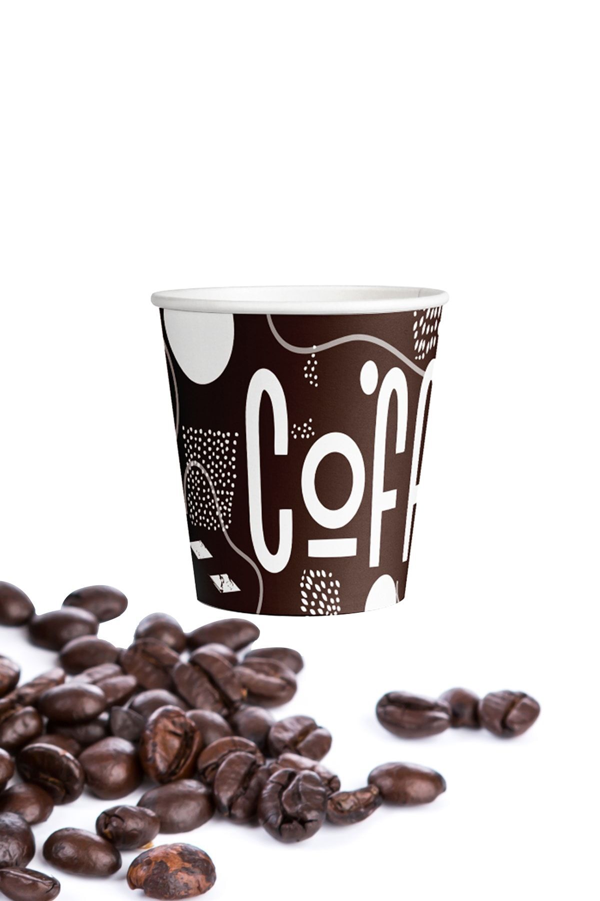 Roll-Up 4oz Türk Kahvesi Ve Espresso Karton Bardak 100 Adet - Görsel 2