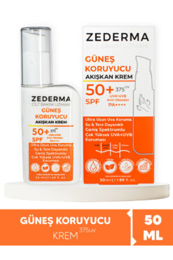 ZEDERMA Güneş Koruyucu Spf 50+ 50ml Krem & Ultra Uzun UVA Koruma & Su Ve Tere Dayanıklı