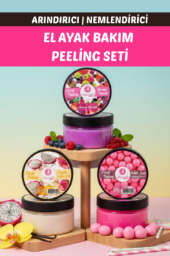 Smoothly Orman Meyveli + Ekvator Vanilya Sütlü + Sakızlı El Ayak Bakım Peeling Seti 200ml X 3 Adet