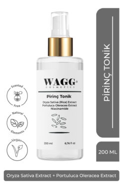 WAGG Cosmetics Pirinç Özlü Beyazlatıcı ve Aydınlatıcı Leke Karşıtı Pirinç Tonik Rice Toner 200ML