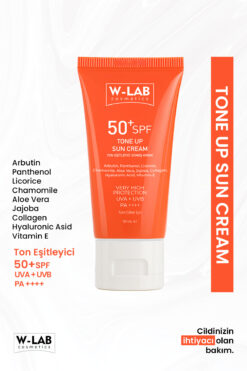 W-Lab Cosmetics Tone UP Ton Eşitleyici Güneş Kremi 50+SPF 50 ml.