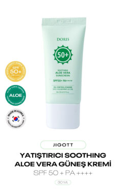 Jigott Aloe Vera İçeren Yatıştırıcı Güneş Kremi Doris Soothing Aloe Vera Sunscreen SPF 50