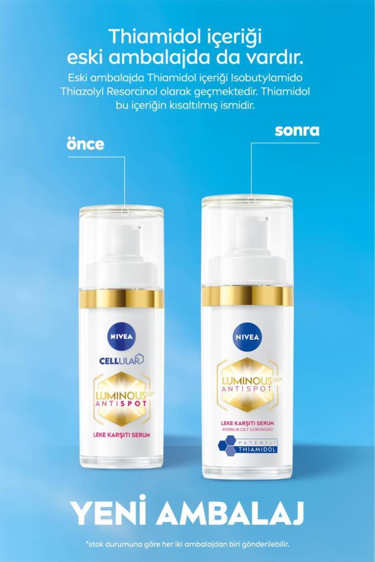 NIVEA Luminous630 Leke Karşıtı Cilt Serumu 30ml, Hyaluronik Asit, Ton Eşitleyici, Thiamidol, Nemlendirici - Görsel 2