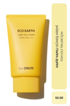 THE SAEM Eco Earth Light Sun Cream SPF 50+ ve PA++++ 50 g Güneş Koruyucu Krem