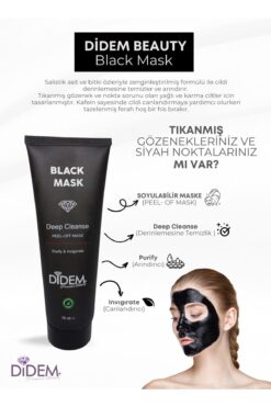 DIDEM BEAUTY Soyulabilir Black Mask 75 ml