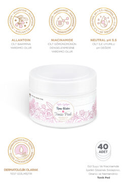 ÖZDEN ÖZDOĞAN Gül Suyu Ve Niacinamide Içerikli Gözenek Sıkılaştırıcı, Onarıcı Ve Nemlendirici Tonik Ped (40 ADET)
