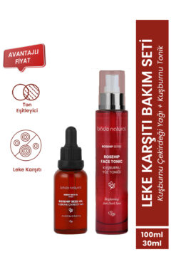 Bade Natural Kuşburnu Aydınlatıcı ve Leke Karşıtı Tonik & Kuşburnu Çekirdeği Yağı %100 Doğal ve Saf