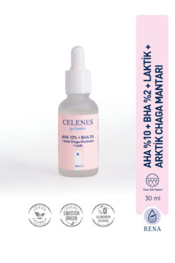 Celenes Cilt Tonu Eşitleyici Ve Canlandırıcı Rena Aha Bha Serum - Arctic Chaga Mushroom 30 ml