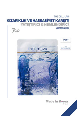 The Cell Lab Kızarıklık ve Hassasiyet Karşıtı Yatıştırıcı & Nemlendirici Yüz Maskesi (7°C SOOTHING) 1 ADET