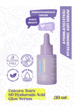 beauty squad 8D Hyaluronik Asit İçeren Nemlendirici ve Işıltı Veren Yüz Serumu-Unicorn Tears 8D Hyaluronic Acid