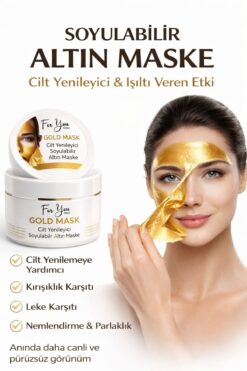 For You Gold Kırışıklık Karşıtı, Aydınlatıcı, Anti- Aging Etkili Soyulabilen Altın Maske - Gold Maske 100 ml