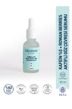 Celenes Koyu Halka Karşıtı Rena Caffeine Göz Çevresi Bakım Serumu - Rowan Berry 30 ml