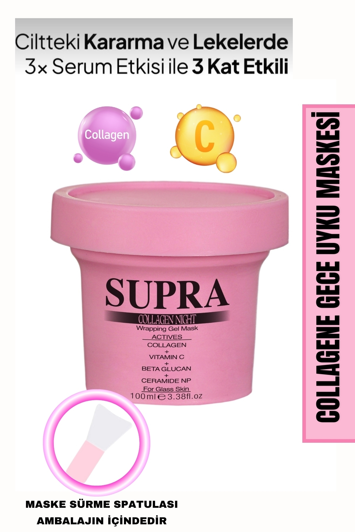 Supra 100 ml Collagene Gece Uyku Maskesi