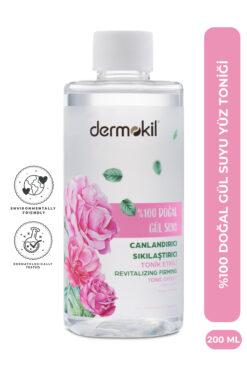 Dermokil %100 Doğal Gül Suyu Canlandırıcı ve Sıkılaştırıcı Tonik 200 ml