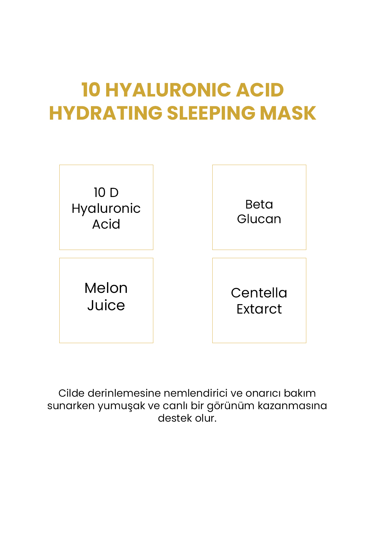 Qremfi 10 Farklı Hyalüronik Asit İçeren Onarıcı Yoğun Nemlendirici Gece Maskesi 100 ml - Görsel 3