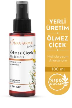 OnkaFarma Onka Farma Ölmez Çiçek Suyu / Hidrosolü Tonik Yağı Alınmamış Doğal İçerik 100 ml