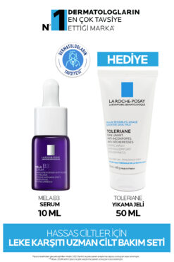 La Roche Posay Hassas Ciltler İçin Leke Karşıtı Cilt Bakım Seti: Mela B3 Serum&Toleriane Yıkama Jeli