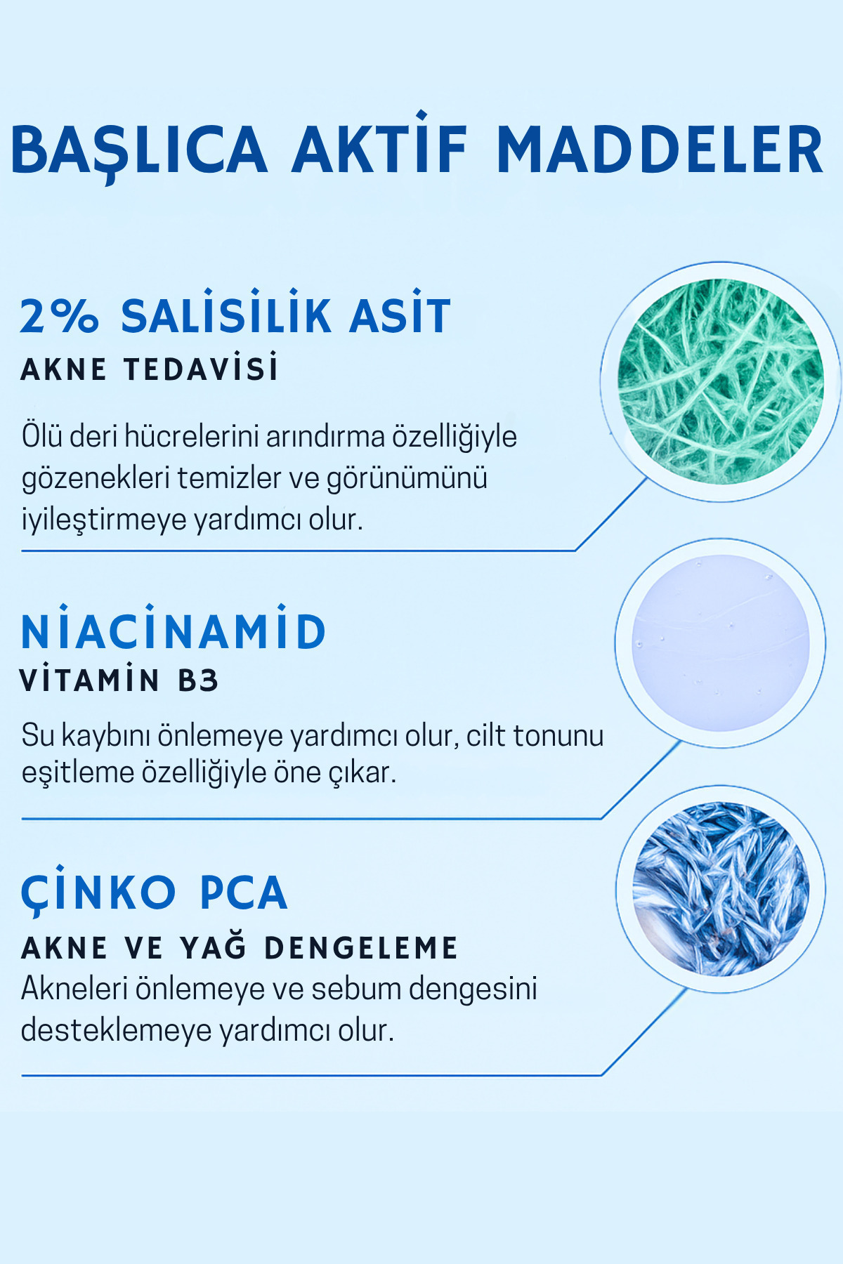 Dermotik Siyah Nokta Ve Sivilce Karşıtı Niacinamide & Salisilik Asit Gözenek Sıkılaştırıcı Akne Serumu 30 Ml - Görsel 3