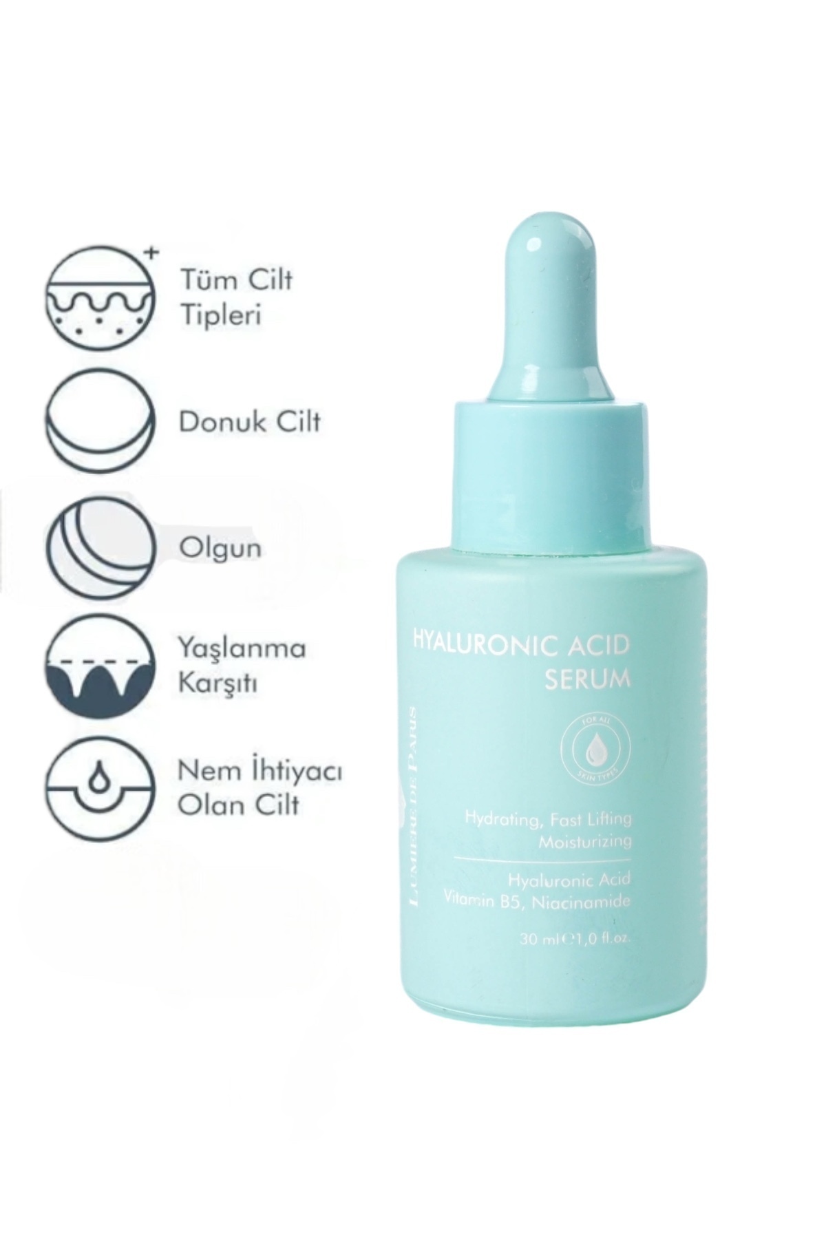 Lumiere De Paris Hyaluronıc Acıd Serum Gözenek Sıkılaştırıcı Ve Yaşlanma Karşıtı - Görsel 2