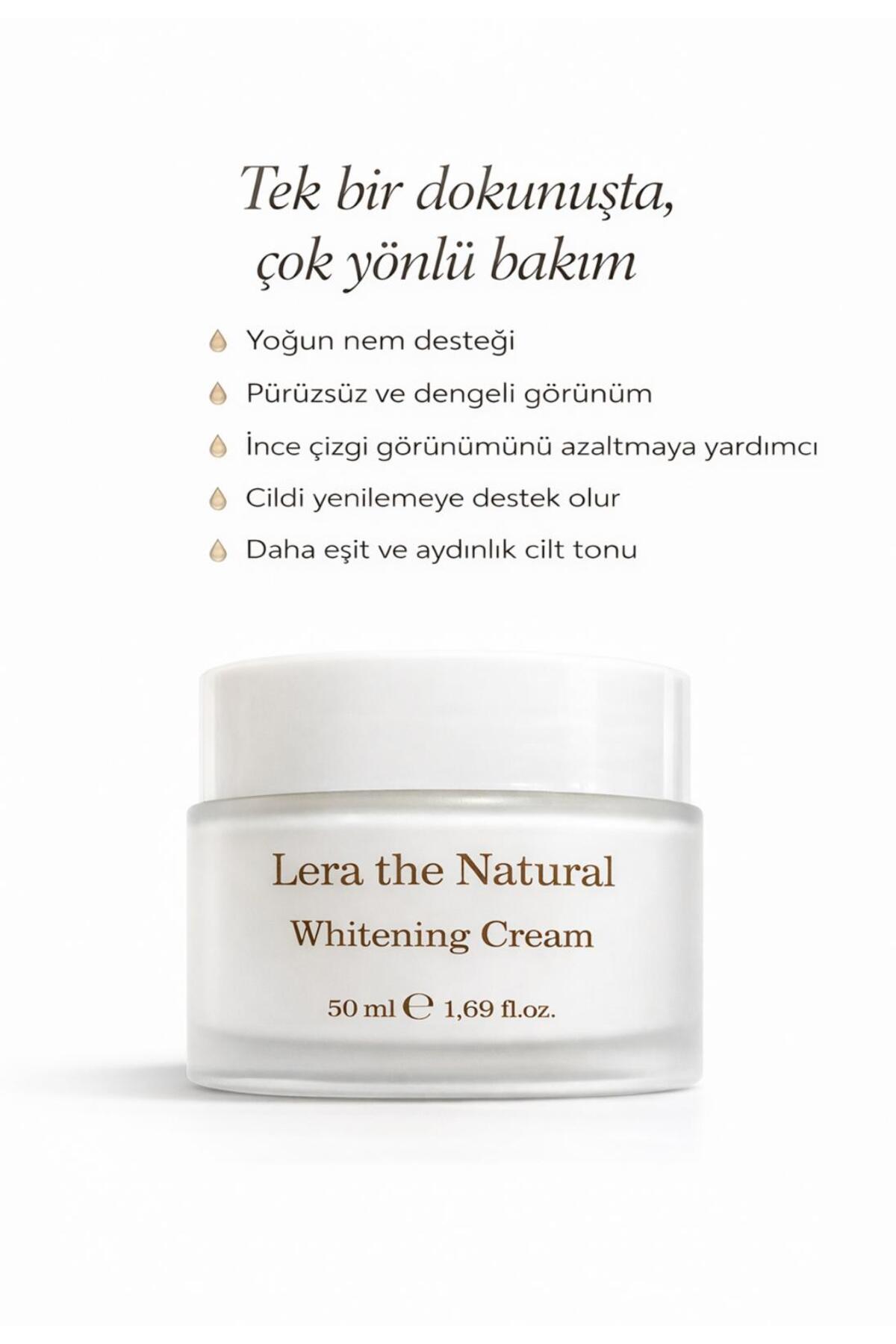 Lera The Natural Cilt Beyazlatıcı Aydınlatıcı Leke Karşıtı Krem 50 ml