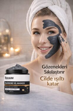 isham cosmetics Ölü Deniz Maskesi Kolejenli Siyah Nokta Sivılce Ve Yaslanma - Karşıtı - Collegen Mask