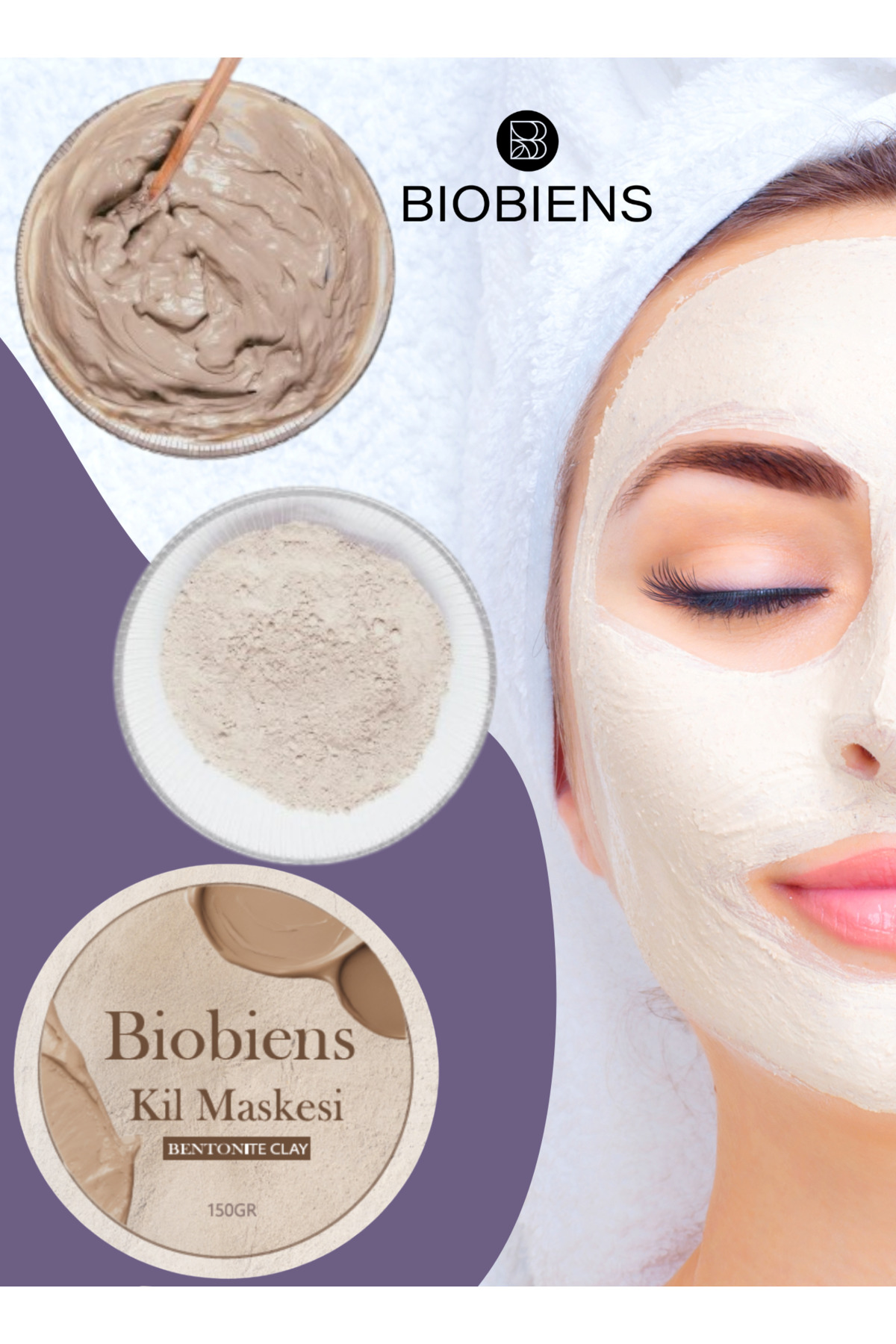 Biobiens Bentonite Kil Maskesi 150gr - Görsel 2