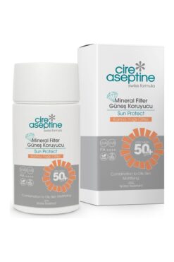 CIRE ASEPTINE Mineral Filtreli Güneş Kremi Karma ve Yağlı Ciltler 50 SPF 50 ml
