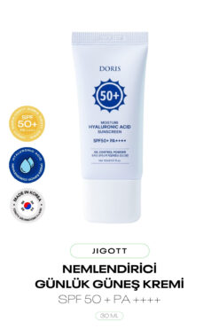 Jigott Hyalüronik Asit İçeren Nemlendirici Güneş Kremi Doris Moisture Sunscreen SPF 50