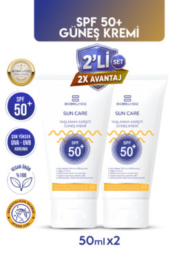 BioBellinda Yaşlanma Karşıtı Tam Koruma Sağlayan Güneş Kremi 50 SPF 50 ml (2'Lİ SET)