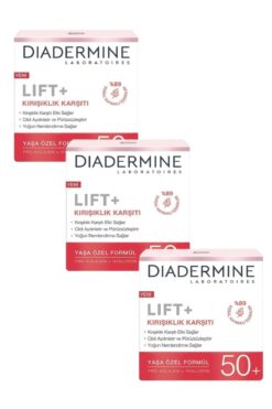 Diadermine Lift+ Kırışıklık Karşıtı 50+ Yaşa Özel Formül 50ml X 3 Adet