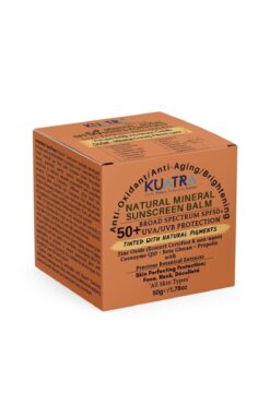 KUATRA Spf 50+ Mineral-Renkli Doğal Güneş Koruyucu Antiaging- Leke Karşıtı - nane ve lavanta uçucu yağı ile