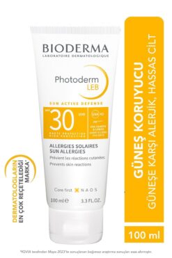 Bioderma Photoderm LEB SPF 30 Hassas Ciltler Güneş Alerjisi Karşıtı Jel Formda Yüz Güneş Kremi 100 m