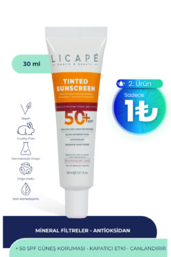 Licape Yüksek Koruma Tinted (KAPATICI) 50 Spf Güneş Kremi