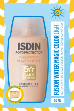 ISDIN Fotoprotector Fusion Water Color Light Spf 50 50 ml Renkli Su Bazlı Yüz Güneş Kremi