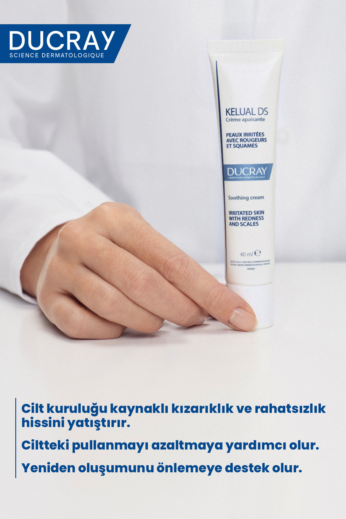 Ducray Kelual DS Cilt Pullanmalarına Karşı Yatıştırıcı Krem 40 ml - Görsel 2