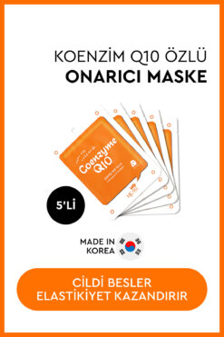 Mjcare On Coenzyme Q10 Mask - Koenzim Q10 Içeren Yüz Maskesi 5'li