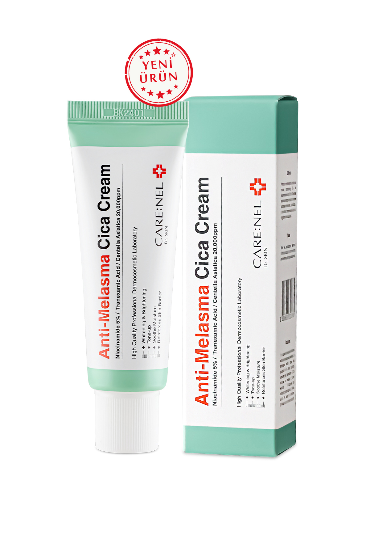 Care:Nel Anti-melasma Cica Cream / Leke Karşıtı Cica Içeren Nemlendirici Krem 45ml - Görsel 2
